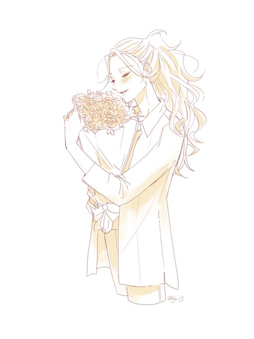 「blush holding bouquet」 illustration images(Latest)