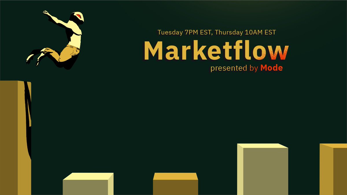 Another intriguing episode of MarketFlow w/@ModeAssa_NFT kicks off today at 10am EST | 2pm UTC 🐸 

Navigate the markets, and learn essentials on THOR 🔗 discord.com/invite/cyberfr…