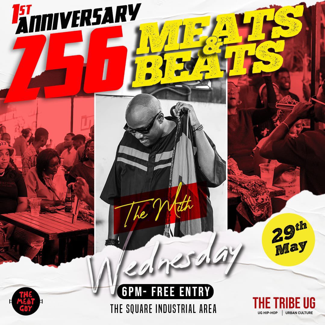 PLOT: 29/05 📌 1st 256 Meats & Beats Anniversary 📍@TheMeatGuy256 The 1st Anniversary of the @TheTribe_UG’s 256 Meats & Beats goes down next week, don't miss out on the fun & link up with @TheMithMusic, @KohenJaycee, @TheCountMarkula, @deejayjefas, @damzy_lola & @Qohamusic