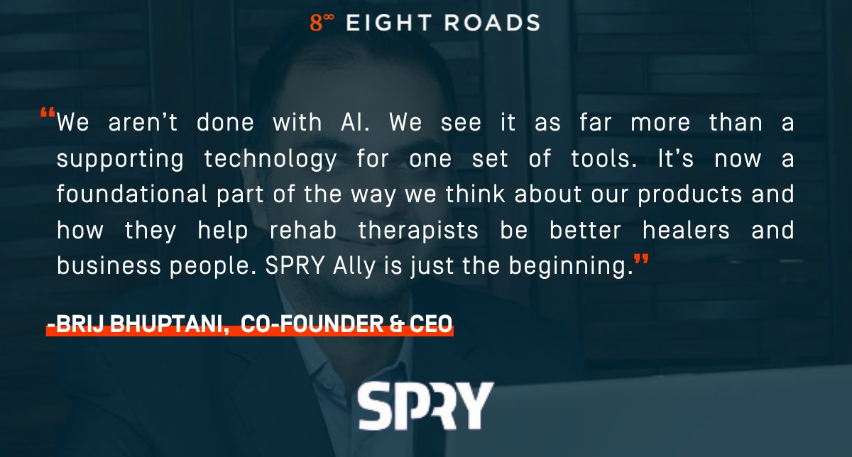 AI is the way to go, believes our partner company SPRY as they release SPRY Ally - a suite of AI-powered tools for rehab therapy aimed to improve efficiency & accuracy of clinical management. Read below on how SPRY Ally is poised to be a game changer. businesswire.com/news/home/2024…