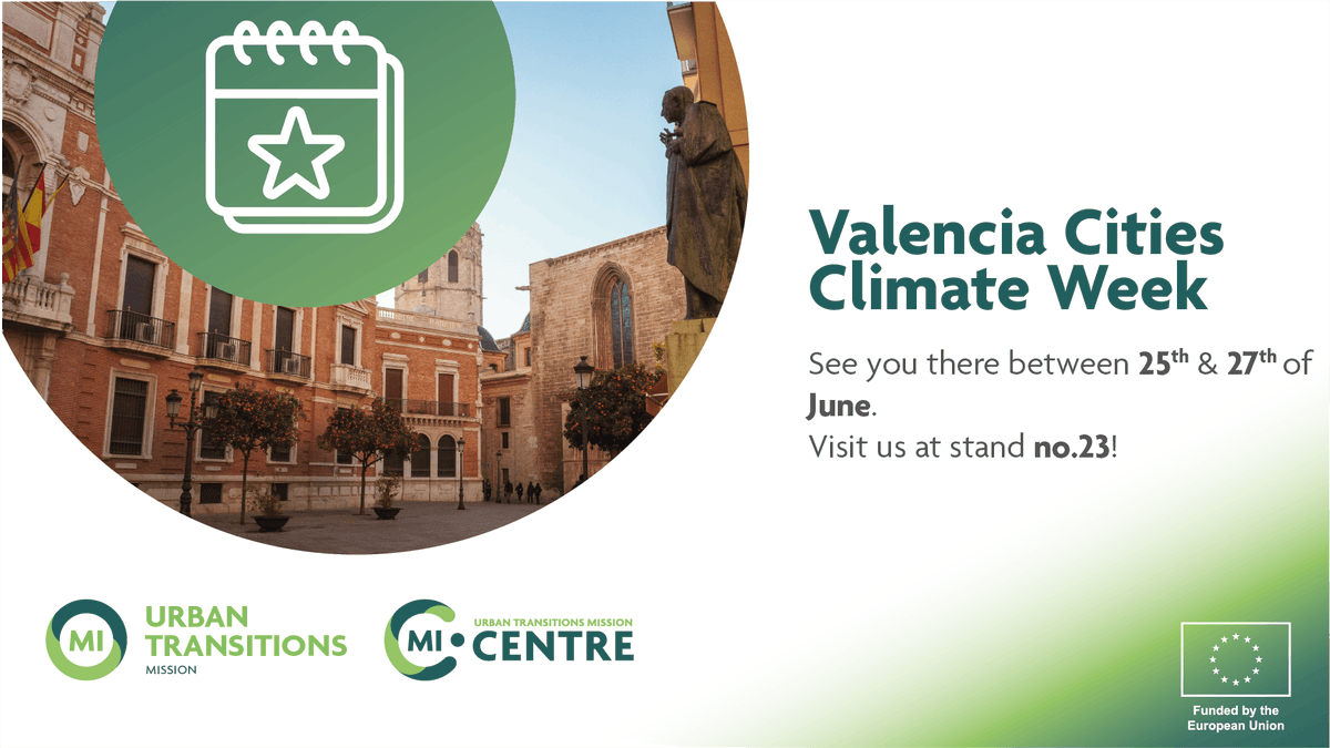 🏙 Thrilled to announce our participation with @UTM_MI  at the Valencia Cities Climate Week Marketplace! Join us at stand no. 23 from June 25-27 at Palau de la Música. Let's explore innovative ways to mobilize urban communities together! 🌿
#ValenciaClimateWeek #UrbanTransitions