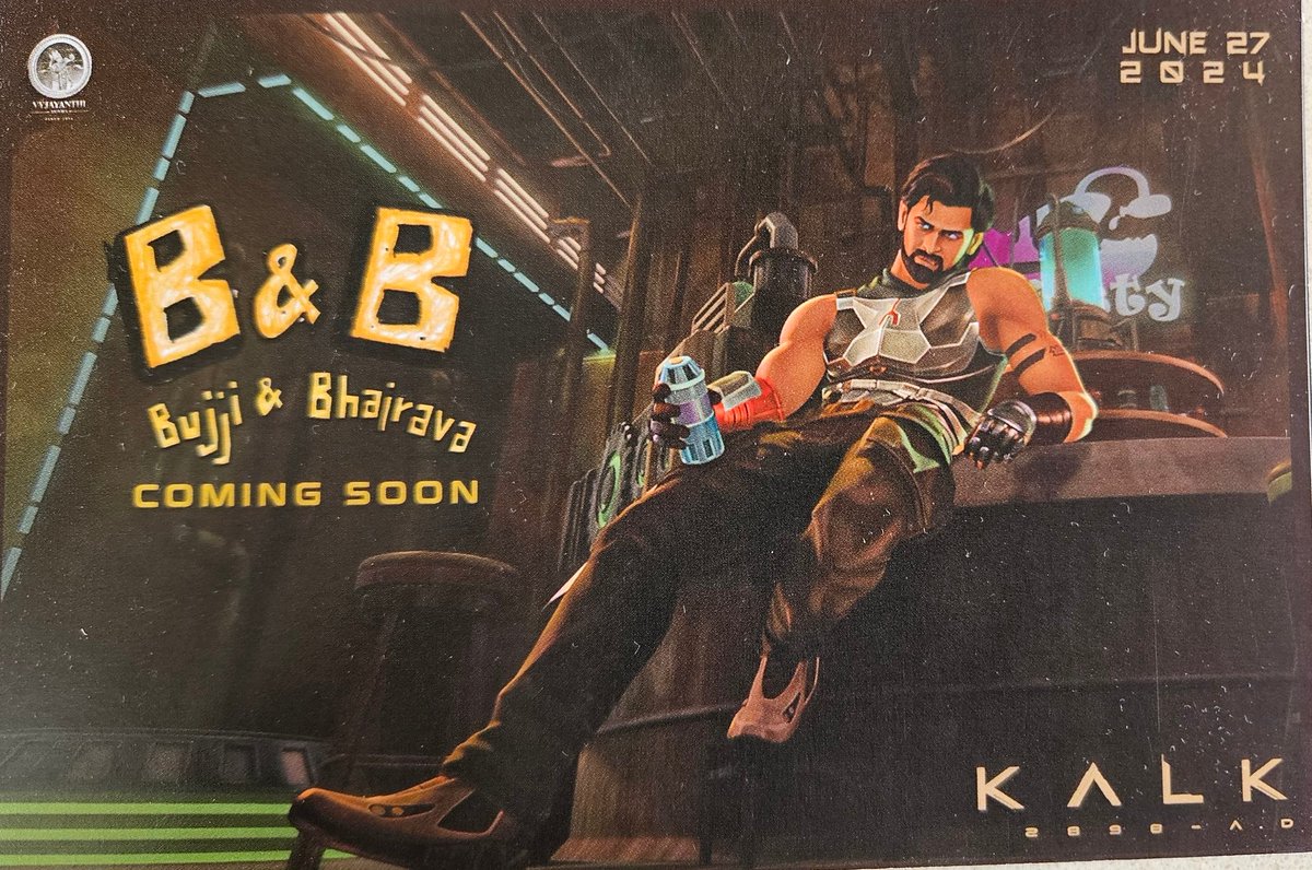 cinecorndotcom's tweet photo. #Kalki2898AD First Prelude Video 
B&amp;B #Bujji &amp; #Bhairava Coming Soon https://t.co/A8Fc67A4YT