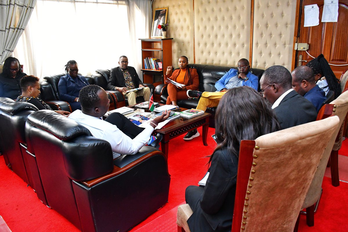 @rochieng together with officials from @SDY_Ke met @TraceEastAfrica 's MD Danny Mucira & Magdaline Waweru (Head of Business Development) to explore areas of partnership & build synergies on the upcoming talent search. @AbabuNamwamba @IsmailMaalim19