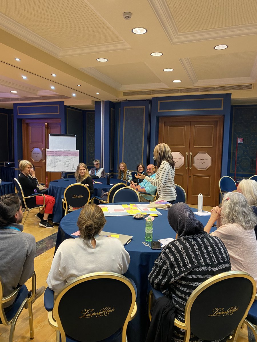 eupatients's tweet photo. 🔥 Fireside Chat: Advocacy in Action 
Last day of #PEOF, and EUPATI led another inspiring session where #EUPATI fellows, Paola Kruger and Estelle Jobson, shared their insights as patient advocates.
"Make yourself visible because you have the knowledge. Ask the crucial questions." https://t.co/QORa73XDih