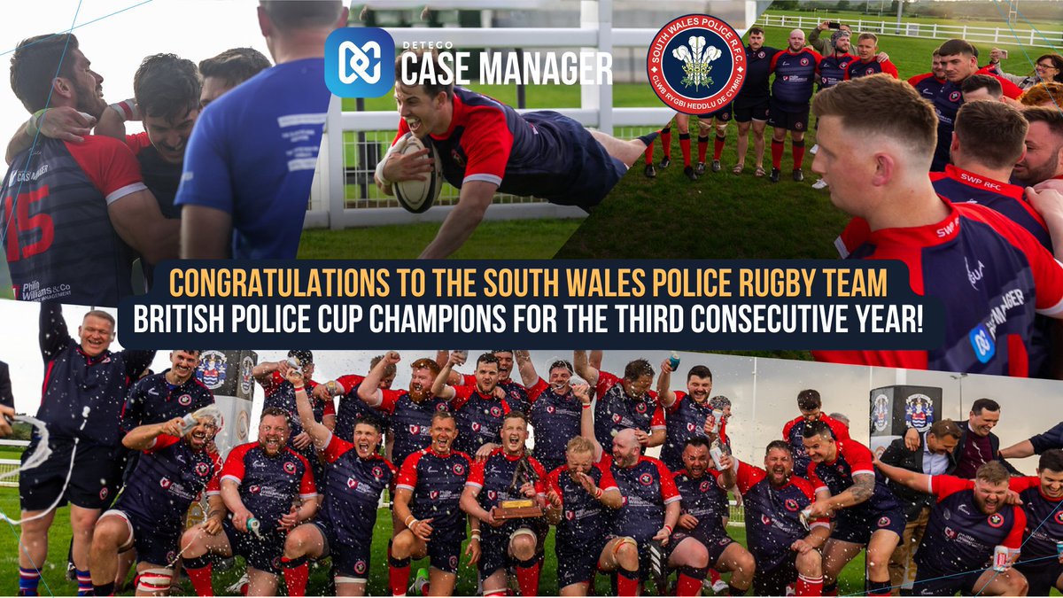 Detegoforensics's tweet image. 🎉 Congrats to the South Wales Police Rugby team on their victory at the #BritishPoliceRugbyFinals! 🏆 

As season sponsors, we at Detego Global are proud of their skill, determination and teamwork. 👮‍♂️🏉 

#SouthWalesPolice #PoliceRugby

 @SWPRFC