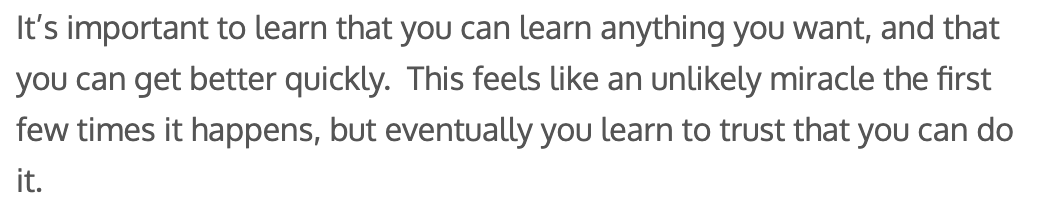 Kartikayb77's tweet photo. From Sam Altman's blog. Everything is just a skill issue. Can be overcome. Trust yourself. https://t.co/v719NgeI3T