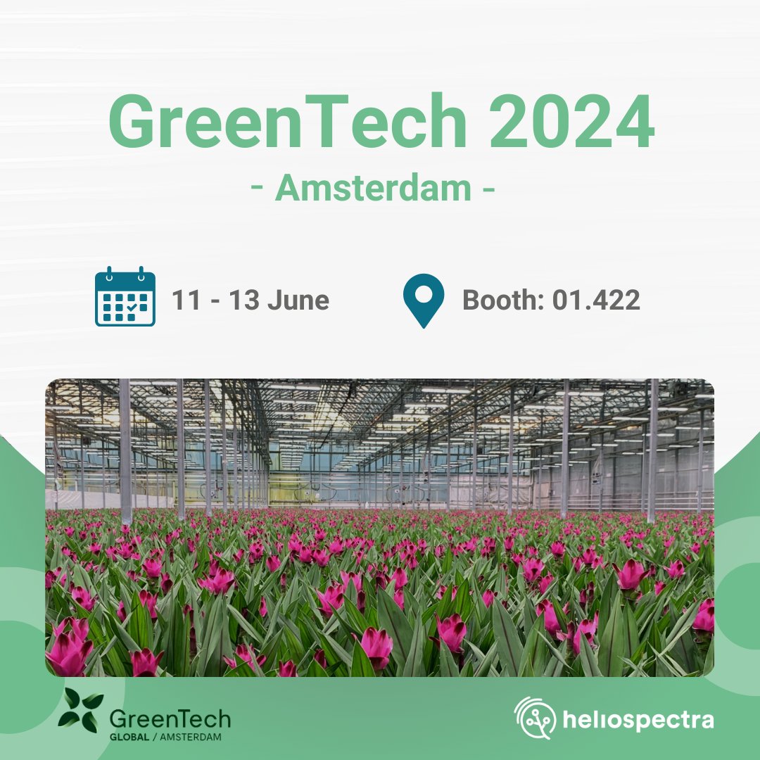 Heliospectra's tweet image. Pleased to announce we’ll attend GreenTech 2024 in Amsterdam, June 11-13! 🌟 

Explore horticultural innovations with our advanced LED grow lights. We are excited to showcase new developments and hope to see you there! 🌱

#GreenTech2024 #Horticulture #Innovation