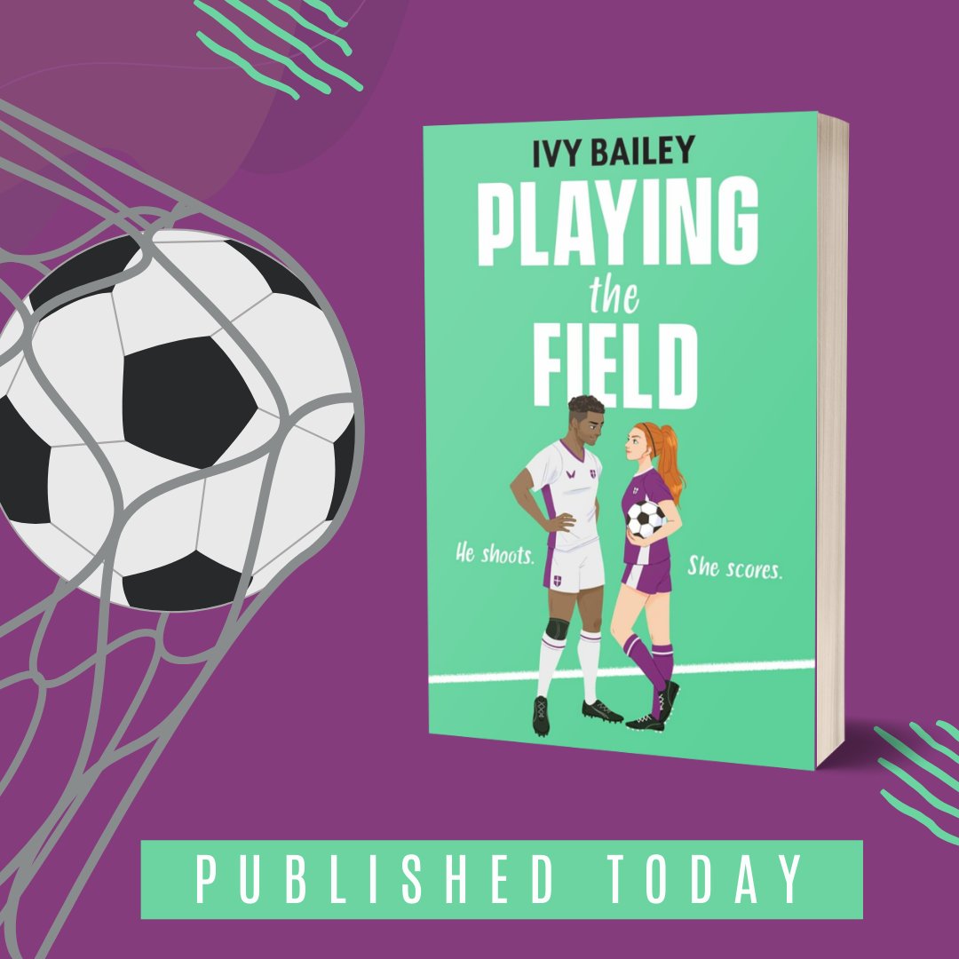 He shoots. She scores... Playing the Field by Ivy Bailey is out TODAY with @simonkids_UK! A football inspired YA rom-com, perfect for fans of Ted Lasso and Ice Breaker – all is fair in love and football... simonandschuster.co.uk/books/Playing-…