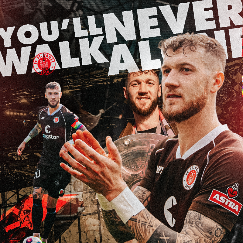 fcstpauli's tweet photo. Danke für alles, Cello! 🤎🤍 #YNWA
 
Nach knapp drei Jahren beim FC St. Pauli verabschiedet sich Mittelfeldspieler Marcel #Hartel mit unbekanntem Ziel vom Millerntor.

#fcsp