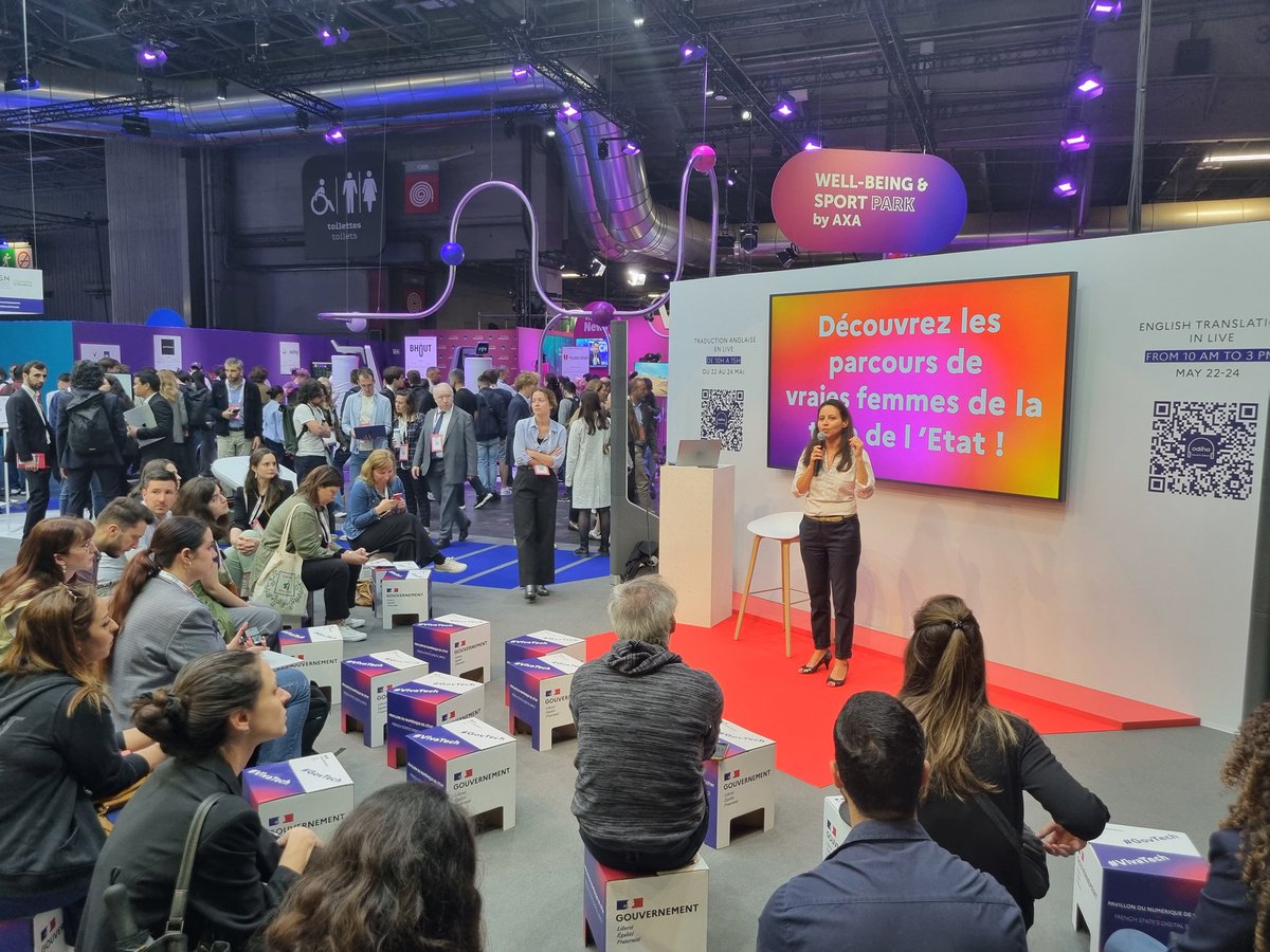VivaTech 2024 | Comment attirer les professionnels de la tech dans la #FonctionPublique ? Cécile Le Guen, cheffe du Pôle "#Pilote et Baromètre de l’#ActionPublique" #DITP, répond ! ⤵️

#Recrutement #ChoisirLeServicePublic

📍Paris Expo, Porte de Versailles, stand n°J59