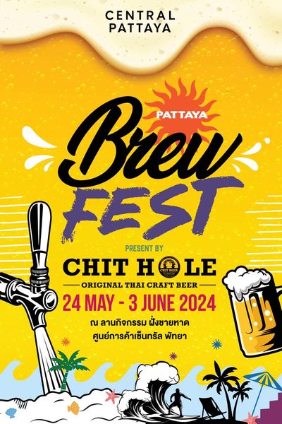 #Pattaya Brew Fest is coming starting this weekend at Central Mall for craft beer lovers!

thepattayanews.com/2024/05/23/cen…
