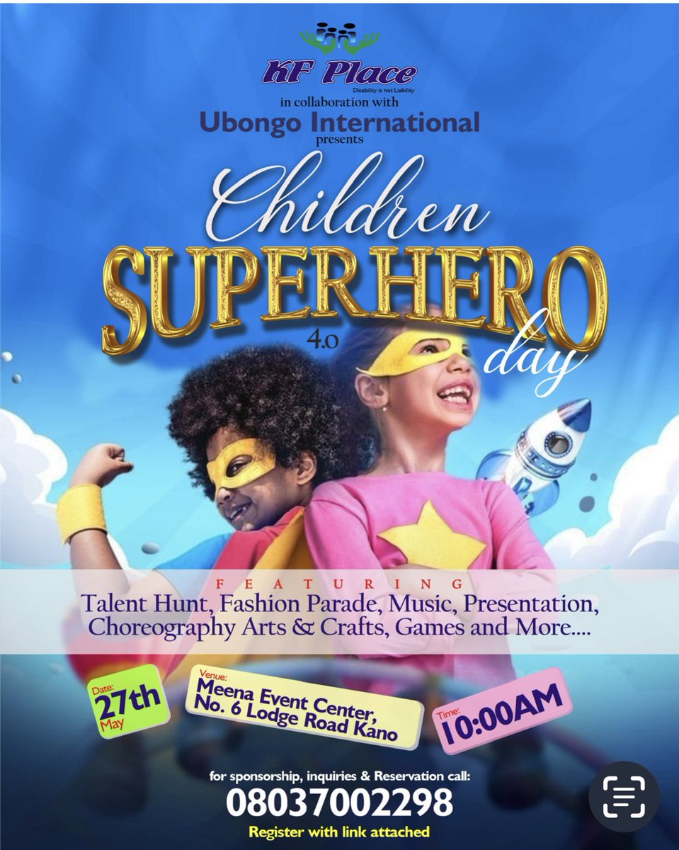 docs.google.com/forms/d/e/1FAI…

5 days to our memorable Event a big thank you to everyone making this possible despite the economy scourge 👍👏 this is really appreciated and may God replenish in million fold for you all …we will be lauching our first Edition of KF place magazine 💜