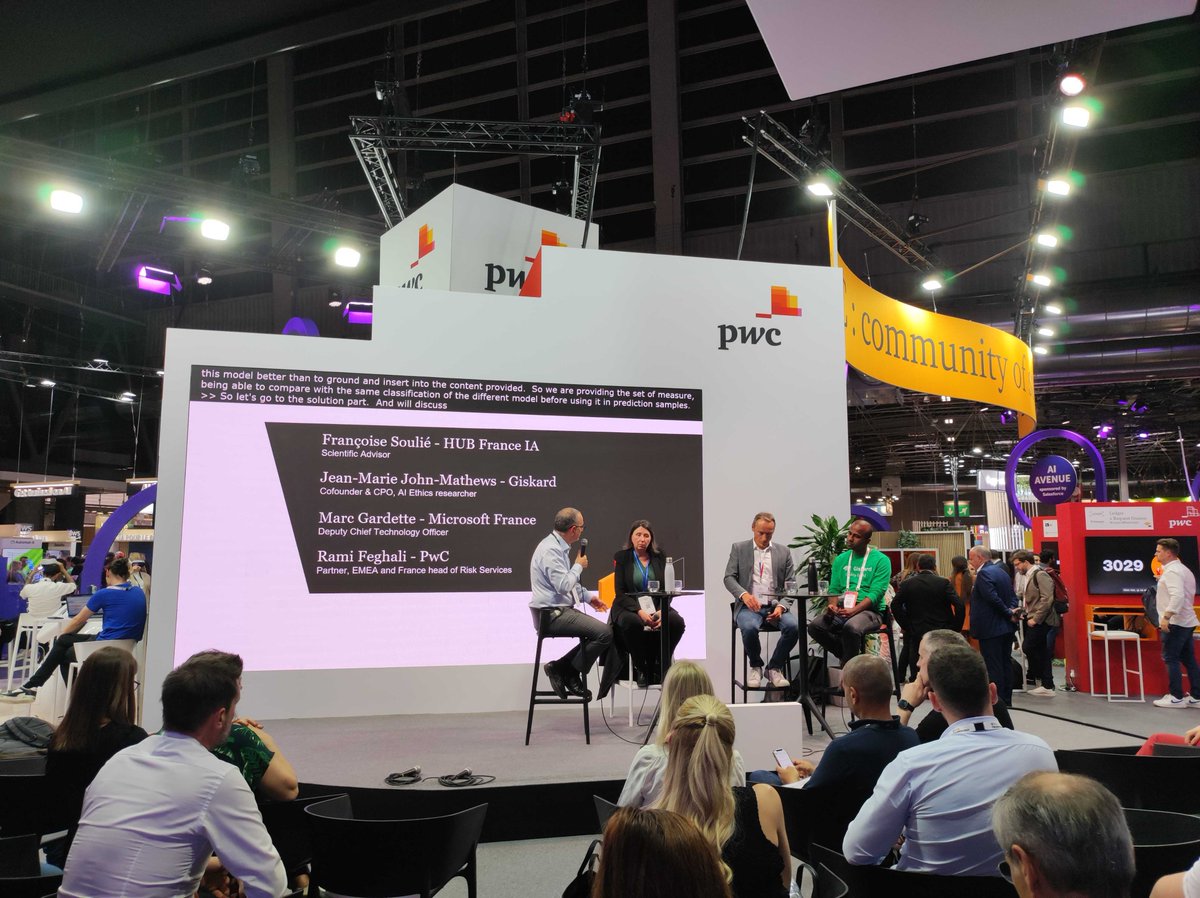 Giskard (@giskard_ai) on Twitter photo Day 2 at #VivaTech! ⭐
Yesterday, we had the privilege of discussing with <a href="/BrunoLeMaire/">Bruno Le Maire</a>, French Minister of Economy, <a href="/Marina_Ferrari/">Marina Ferrari</a>, Secretary of State for Digital Affairs, and <a href="/ClaraChappaz/">Clara Chappaz</a>, Director at La French Tech, about AI risks, Giskard, and #France2030.
We're excited Day 2 at #VivaTech! ⭐
Yesterday, we had the privilege of discussing with <a href="/BrunoLeMaire/">Bruno Le Maire</a>, French Minister of Economy, <a href="/Marina_Ferrari/">Marina Ferrari</a>, Secretary of State for Digital Affairs, and <a href="/ClaraChappaz/">Clara Chappaz</a>, Director at La French Tech, about AI risks, Giskard, and #France2030.
We're excited