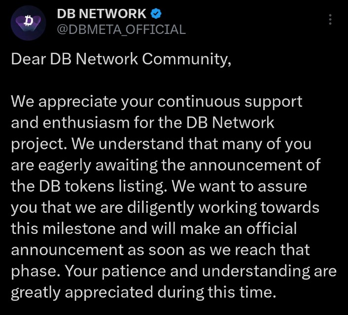 IceTheFuture's tweet image. Hello guys good news #DBNETWORK is going the release near soon. Join now with highest speed 10db/H
Download:
surl.li/sziid

Invitation code: 761152
To receive a reward of 500 DB coins and increase mining speed by 25%.

#dbnetwork #catcoin #Catcoin #BitcoinHalving