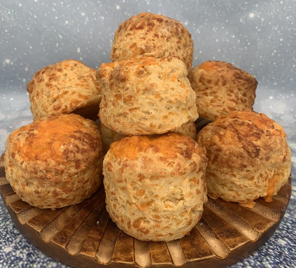 Had my cousin from Leeds staying with us, for a few days. He’s off home today but not before requesting cheese scones and Ginger cakes, to take back with him. #Scones Baked fresh this morning.