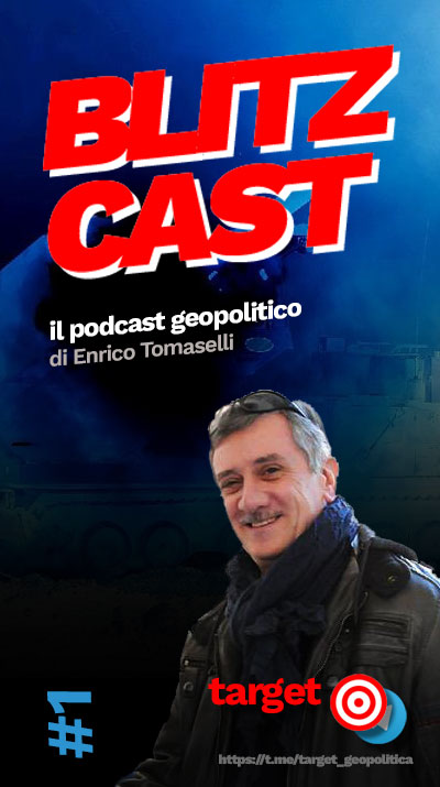 🔴 BLITZ CAST!
BLITZ CAST è uno spin-off di Target, il canale Telegram di geopolitica e strategia. Nel podcast verranno esaminati aspetti particolari che non trovano spazio negli articoli di analisi.
Qui si parla della mobilitazione proclamata in Ucraina.
youtu.be/IfRt5fLvEdM