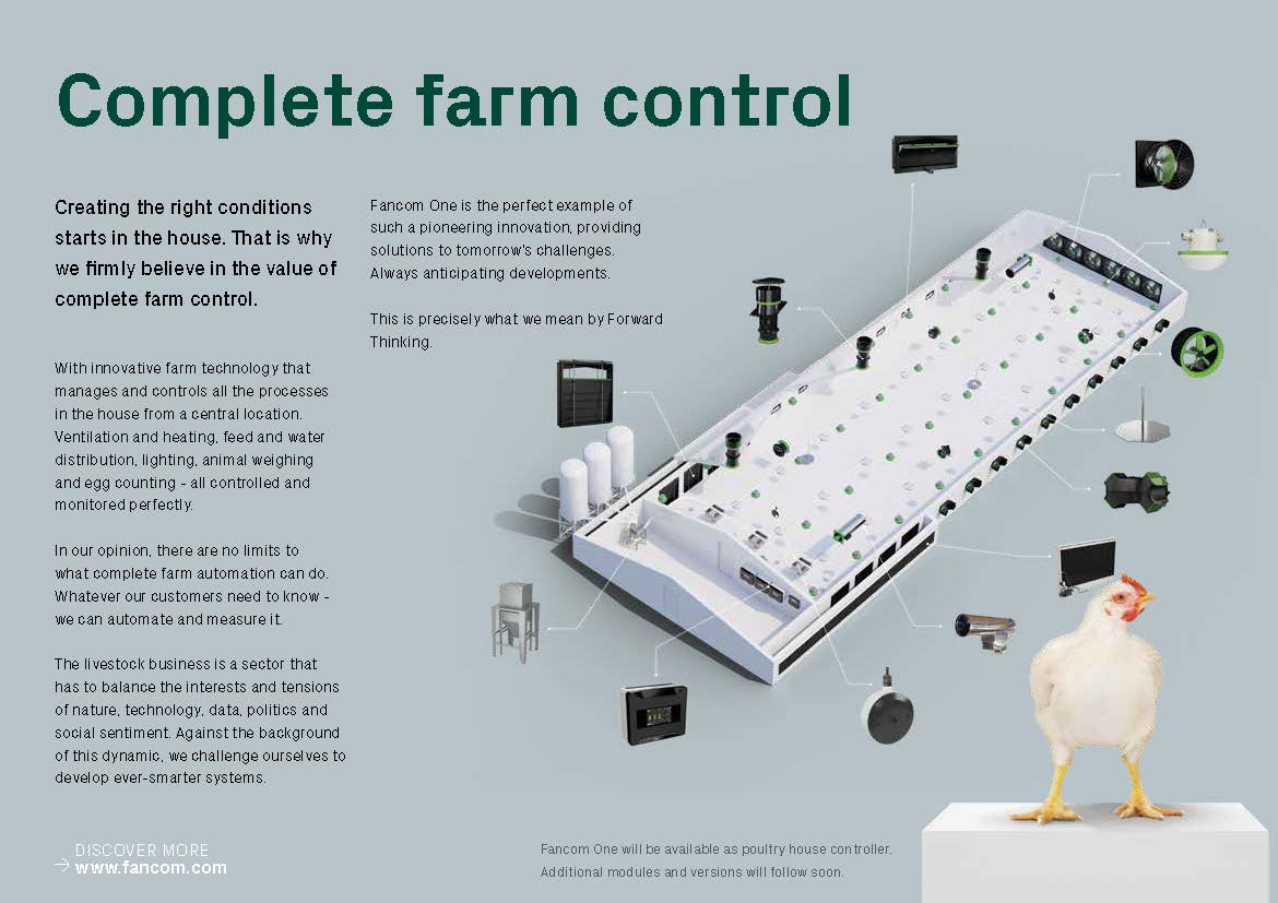 The Fancom One brochure provides an insight into the future of smart farming. #growsmarter #smartfarming #poultry