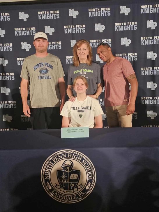 Signing Day for Brianna Shalinsky from North Penn!  Welcome to the Villa Maria family!