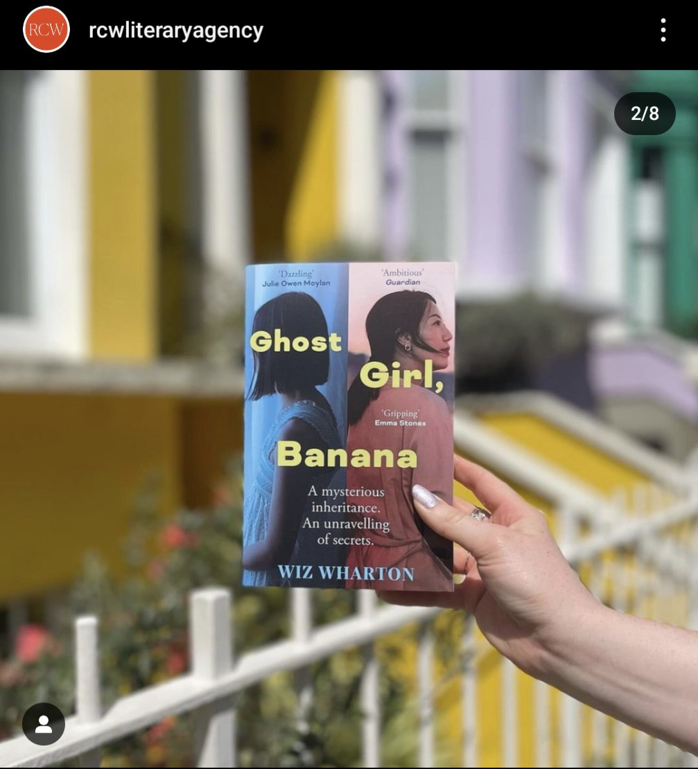 Happy Paperback Publication Day to me!!! 🥳🥳 #GhostGirlBanana is out today. Thank you to my brilliant agency @rcwlitagency for their post on the 'Gram this morning, especially my superagent @cmlwilson who is the best champion a writer could wish for 🔥🔥❤️❤️❤️❤️