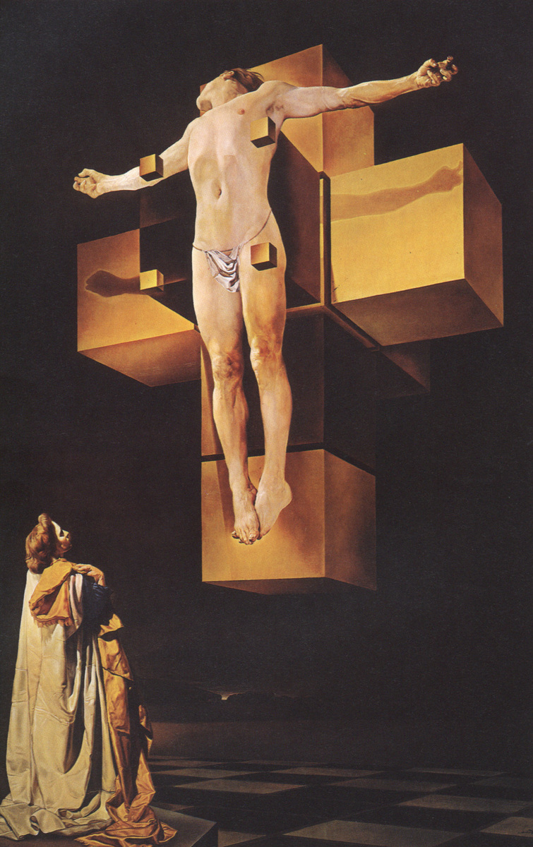 Crucifixion (Corpus Hypercubicus), 1954 linktr.ee/dali_artbot