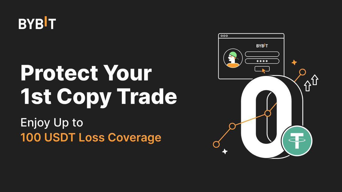 BybitAfrica's tweet photo. 😇Are you new to #Bybit?

📍We invite you to try out our copy Trading feature with a $100 Loss Protection. 

⁉️You know what that means?

🔔T&amp;C applies 
👉Get started here: https://t.co/aIB8rAio22 https://t.co/gHGuXHs2MN