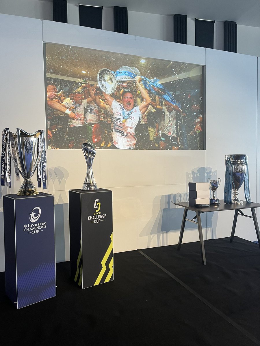 🏆🏆🏆🏆

Special deliveries from @ChampionsCup @ChallengeCup_ @premrugby joining Pat on stage. Thank you all! 

#Pat2024 #RUWC2024