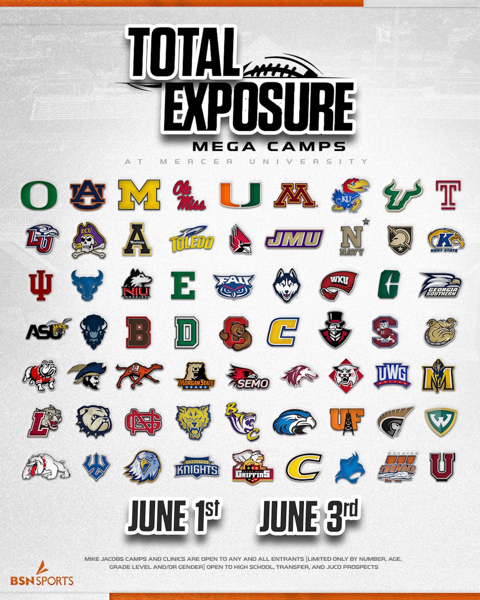 I'll be at session one, see you at 830. @Andy_Villamarzo @Biggamebobby @BrianMacWriter @CoachGreen_3 @CoachSparber @FlaHSFootball @larryblustein @MercerFootball @phufootball @FLHSRecruiting