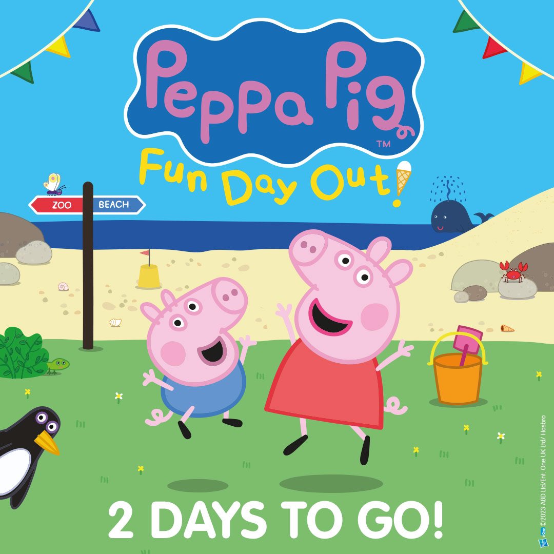 There are just TWO days to go until @PeppaPigLiveUK heads on a Fun Day Out to Wolverhampton! 🩷 who’s coming to join us this weekend?