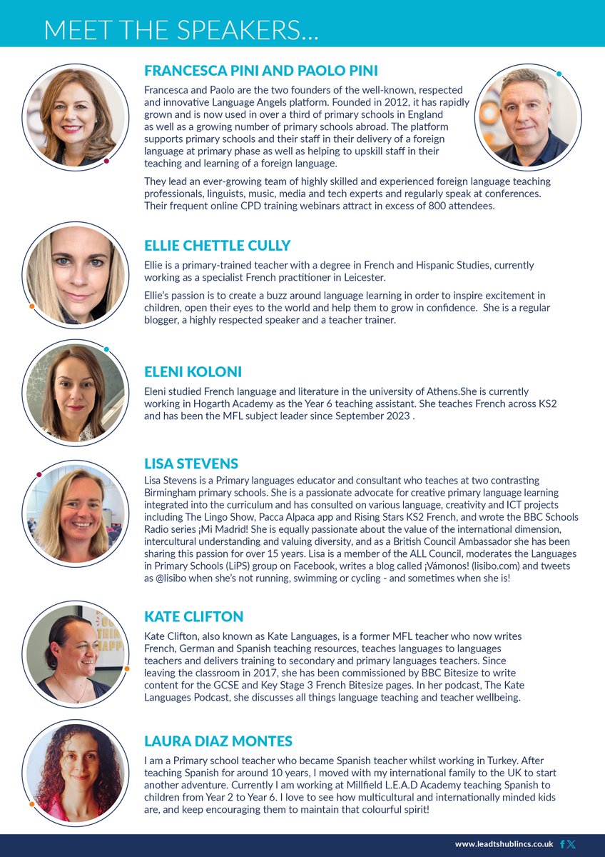 LEADLanguages's tweet image. Don't forget to book on the @LEADTSHub primary language conference.  It's online 26/06.  Our fantastic line up includes @LanguageAngels_ @lisibo Kate Languages &amp;amp; @ECCMFL, plus some fabulous practising teachers.  To book  event.bookitbee.com/44586/primary-… Happy half term!