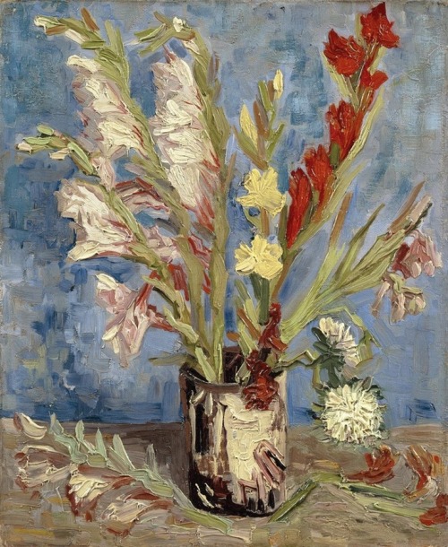 Vincent van Gogh Vaso con gladioli e astri cinesi