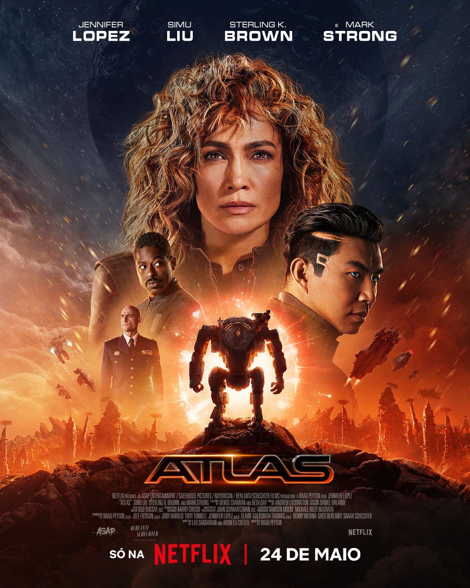 Apresentamo-vos Atlas Shepard. Jennifer Lopez protagoniza ATLAS. Estreia amanhã.