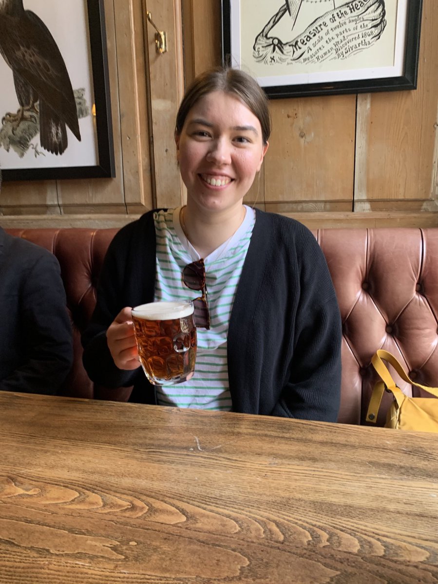 A well deserved pint 🍺 at the Eagle in Cambridge, UK, after participating in the 'Extinction' workshop organized by the @HistoryEcon — PhD student @susana_vpc presented  'The importance of societal attitudes and citizen science in fungal conservation'. I'm a #ProudSupervisor 😊