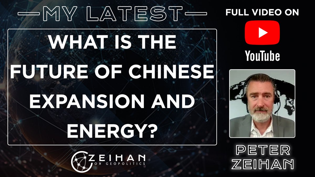 We'll be focusing on China, specifically looking at the potential for Chinese energy independence and if any countries surrounding China should be worried about an invasion/resource grab. Full Newsletter: mailchi.mp/zeihan/what-is…