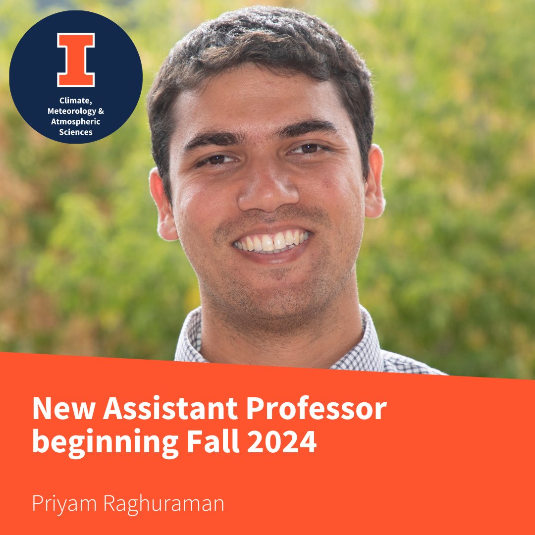 Illinois CliMAS (@climas_illinois) on Twitter photo We’ll have a new climate expert on our faculty this fall! Shiv Priyam Raghuraman (<a href="/rshivpriyam/">Shiv Priyam Raghuraman</a>) comes to us from <a href="/MiamiRosenstiel/">University of Miami Rosenstiel School</a>, <a href="/NCAR_Science/">NSF National Center for Atmospheric Research</a>, and <a href="/Princeton/">Princeton University</a> and studies climate feedbacks using models and observations. We’ll have a new climate expert on our faculty this fall! Shiv Priyam Raghuraman (<a href="/rshivpriyam/">Shiv Priyam Raghuraman</a>) comes to us from <a href="/MiamiRosenstiel/">University of Miami Rosenstiel School</a>, <a href="/NCAR_Science/">NSF National Center for Atmospheric Research</a>, and <a href="/Princeton/">Princeton University</a> and studies climate feedbacks using models and observations.