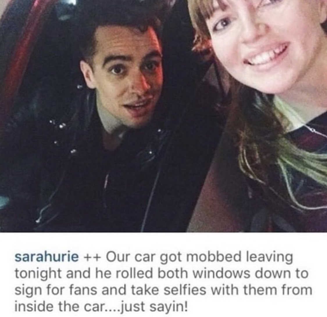 Brendon being so sweet with fans always!