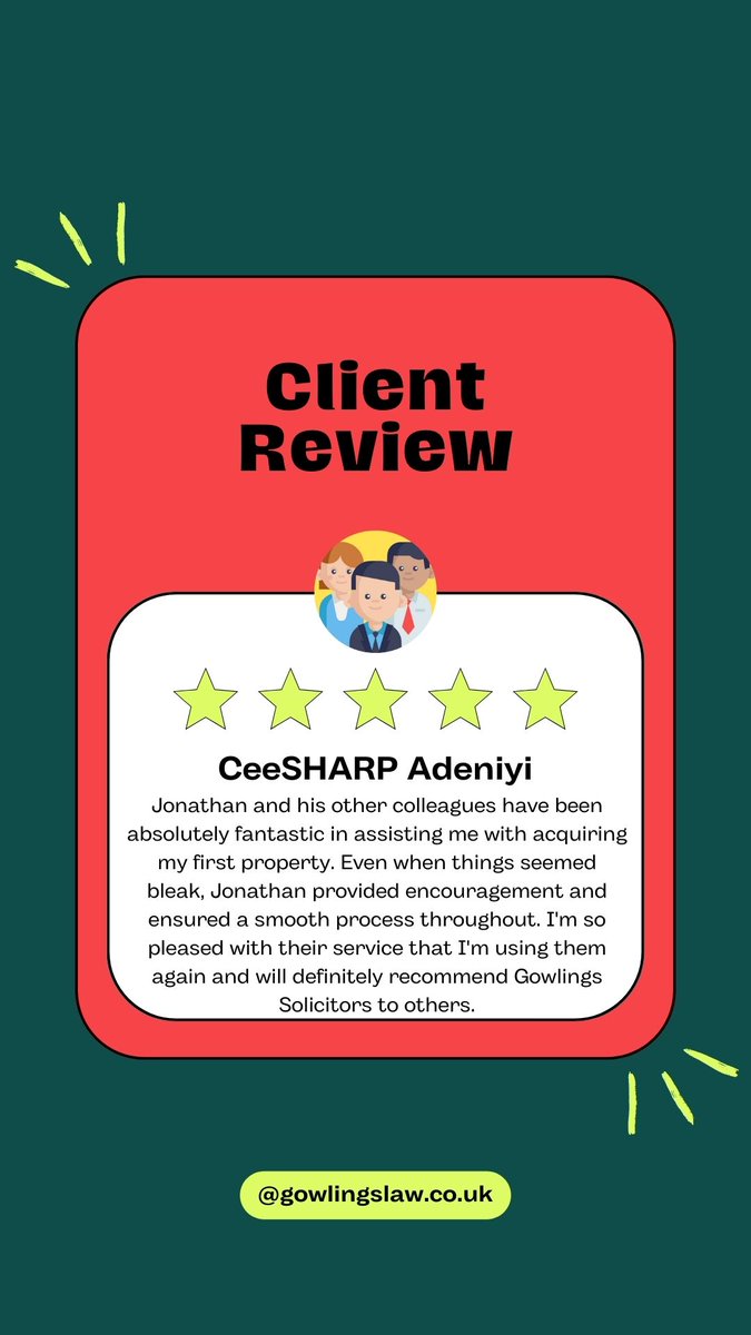 #clientreview #solicitor #uklawyer #uk #preston #law #uklaw #gowlingslaw #gowlingslawfirm