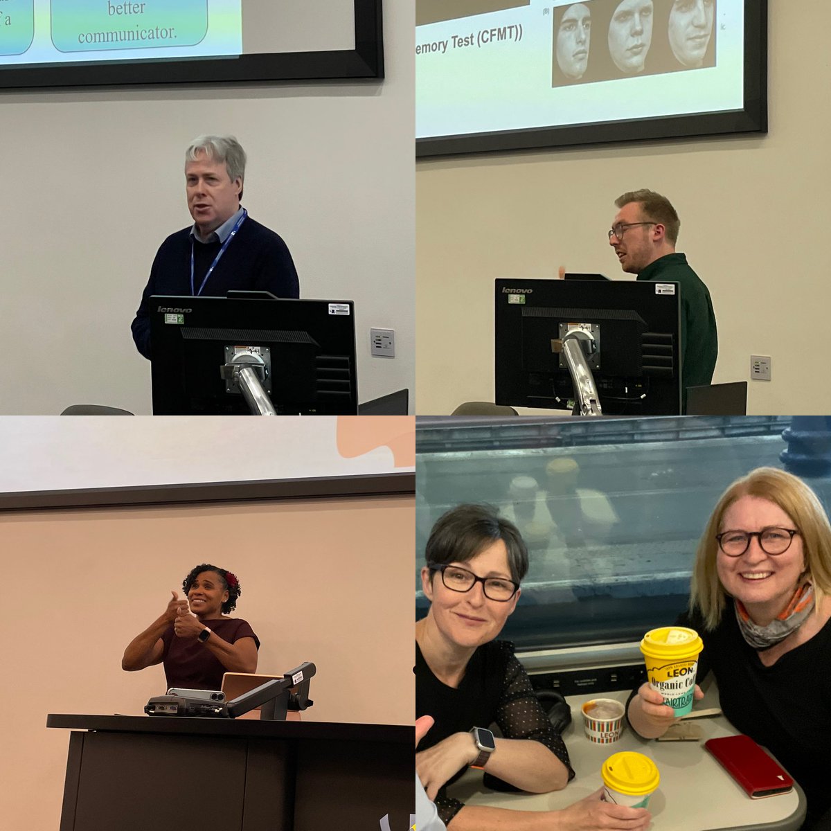 Great speakers - all ⁦@wlv_uni⁩ graduates showing the extent our Deaf Studies and Interpreting graduates - research, Deaf education, supervision … next campaigning