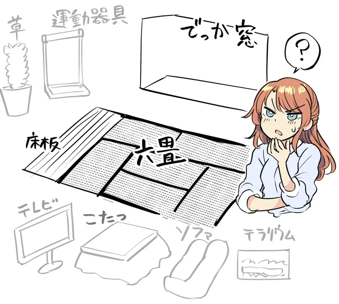 実はこれまで自宅の部屋が全部、仕事机とPCと本棚だけという状態だったんですが、断捨離してひと部屋さっぱり空けたのでついに居住空間を作るぞ! と思いました。しかしテレビとソファくらいしか置くものが思いつかない! なんか自宅にこれ置いたら面白いよ的なアイテムを募集します!!! 