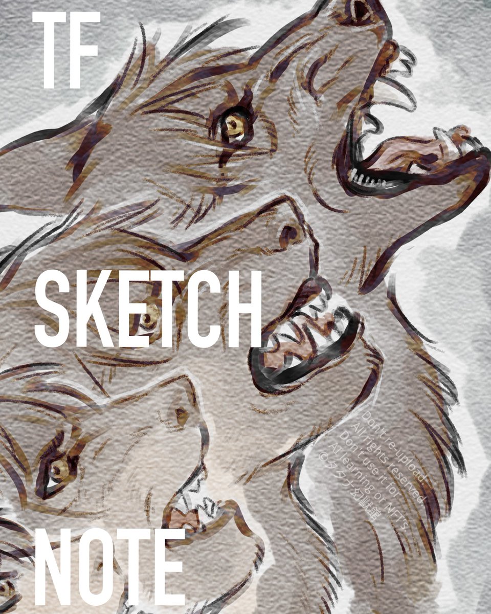 タタナ幻獣館の新刊 TF SKETCH NOTE、ステッカー、新作色紙の通販を開始しました🐺🐯
既刊、バッジ、ポーチ、おててミトンなどもあります!
https://t.co/r1s9ndYr1m