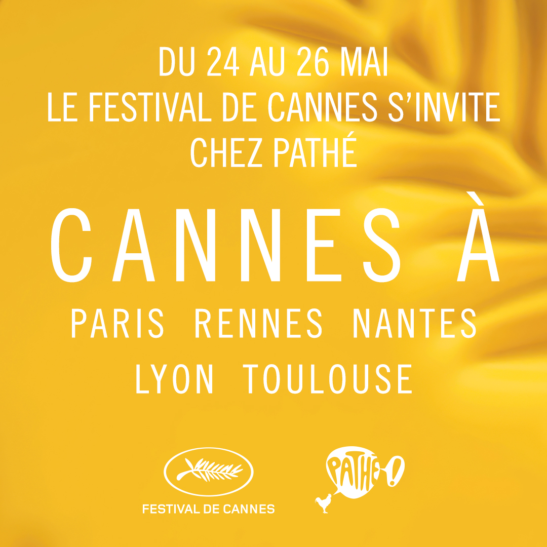 Dès demain, le Festival de Cannes s'invite dans 5 cinémas Pathé pour un week-end exceptionnel ! Jusqu'à dimanche, profitez de la projection d'une douzaine de films issus de la sélection officielle du @Festival_Cannes. Découvrez la programmation : spkl.io/601244Yas