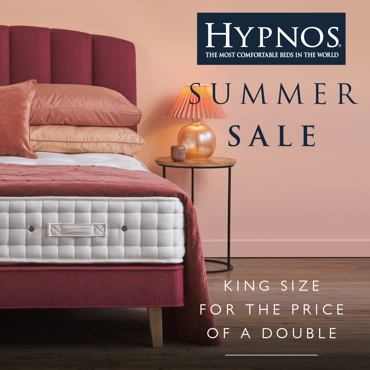 Rise and shine feeling refreshed for all the sunny days ahead! Dive into our Summer Sale and get a luxury Hypnos king size bed for the price of a double.

Visit us in-store or browse our range online: bit.ly/3CkowlM