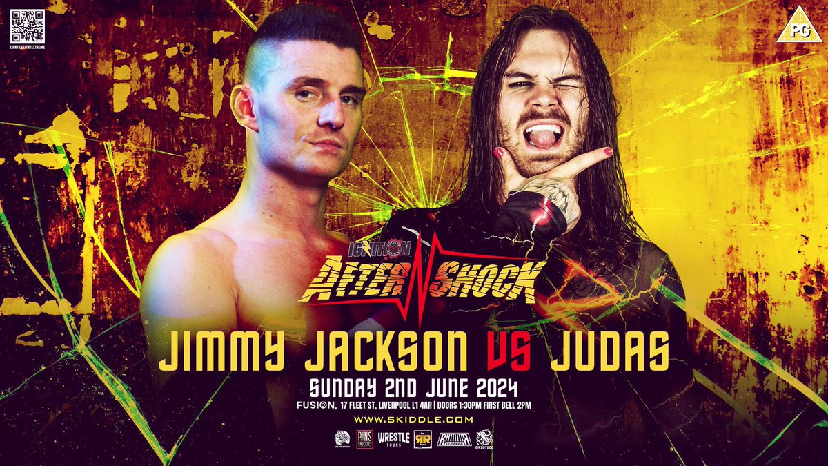 💥 AFTERSHOCK💥

BREAKING: As announced on Barbed Wire with @AngusMaddog and @withjohners_pod last night, Jimmy Jackson returns to take on the debuting @JudasMate on June 2nd!

🎟️ GET YOUR TICKETS NOW 🎟️
skiddle.com/whats-on/Liver…