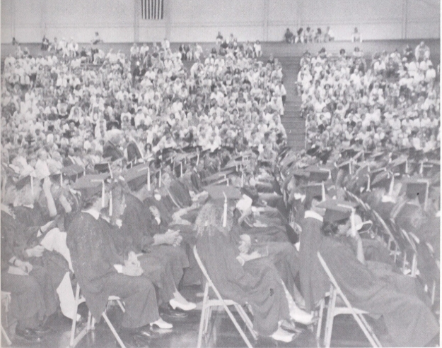 As we gear up for this Friday's graduation, let's take a #TBT trip 33 years back to the commencement for the Class of 1991. That year, 282 students proudly accepted their diplomas to become the 106th graduating class of Moorhead High School. 🎓 #OnceASpudAlwaysASpud