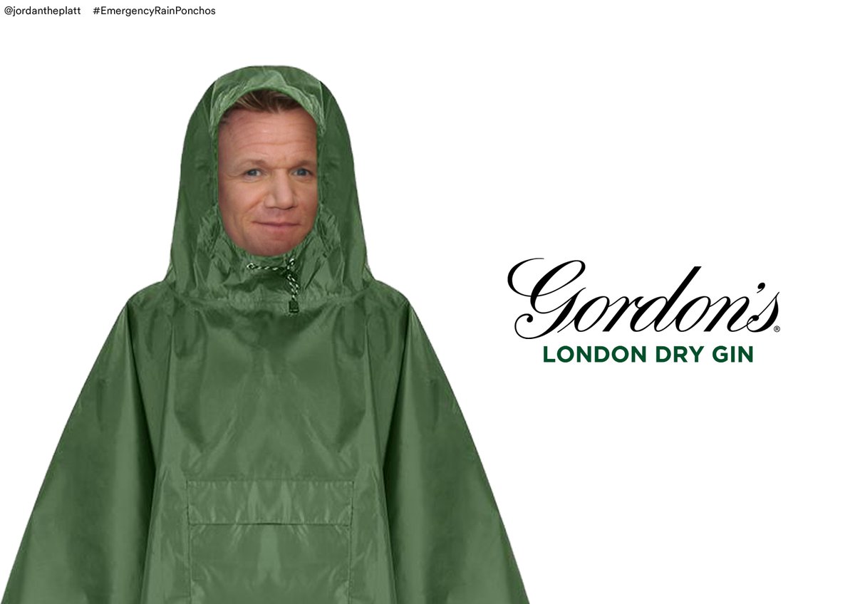 Jordan Platt π (@jordantheplatt) on Twitter photo It's Dry. <a href="/OneMinuteBriefs/">One Minute Briefs β±οΈ</a> <a href="/GordonRamsay/">Gordon Ramsay</a> <a href="/GordonsGinUK/">Gordon's Gin</a> #EmergencyRainPonchos #Creative #Advertising It's Dry. <a href="/OneMinuteBriefs/">One Minute Briefs β±οΈ</a> <a href="/GordonRamsay/">Gordon Ramsay</a> <a href="/GordonsGinUK/">Gordon's Gin</a> #EmergencyRainPonchos #Creative #Advertising