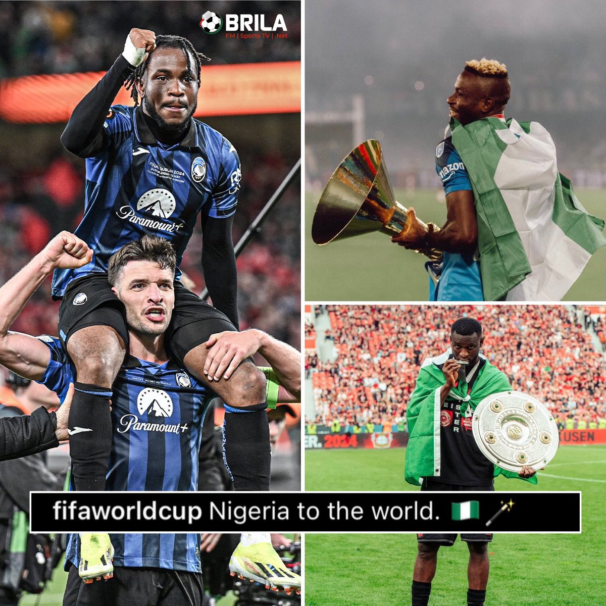 Exactly what FIFA said!!!🔥

Victor Osimhen inspired Napoli to win its 1st Scudetto in 33yrs.🏆

Victor Boniface Inspired Bayer Leverkusen to win their 1st Bundesliga title after 120 years.🏆

Ademola Lookman wins Atalanta their 1st ever Europa after 117 years.🏆

Naija boys 🇳🇬🤯