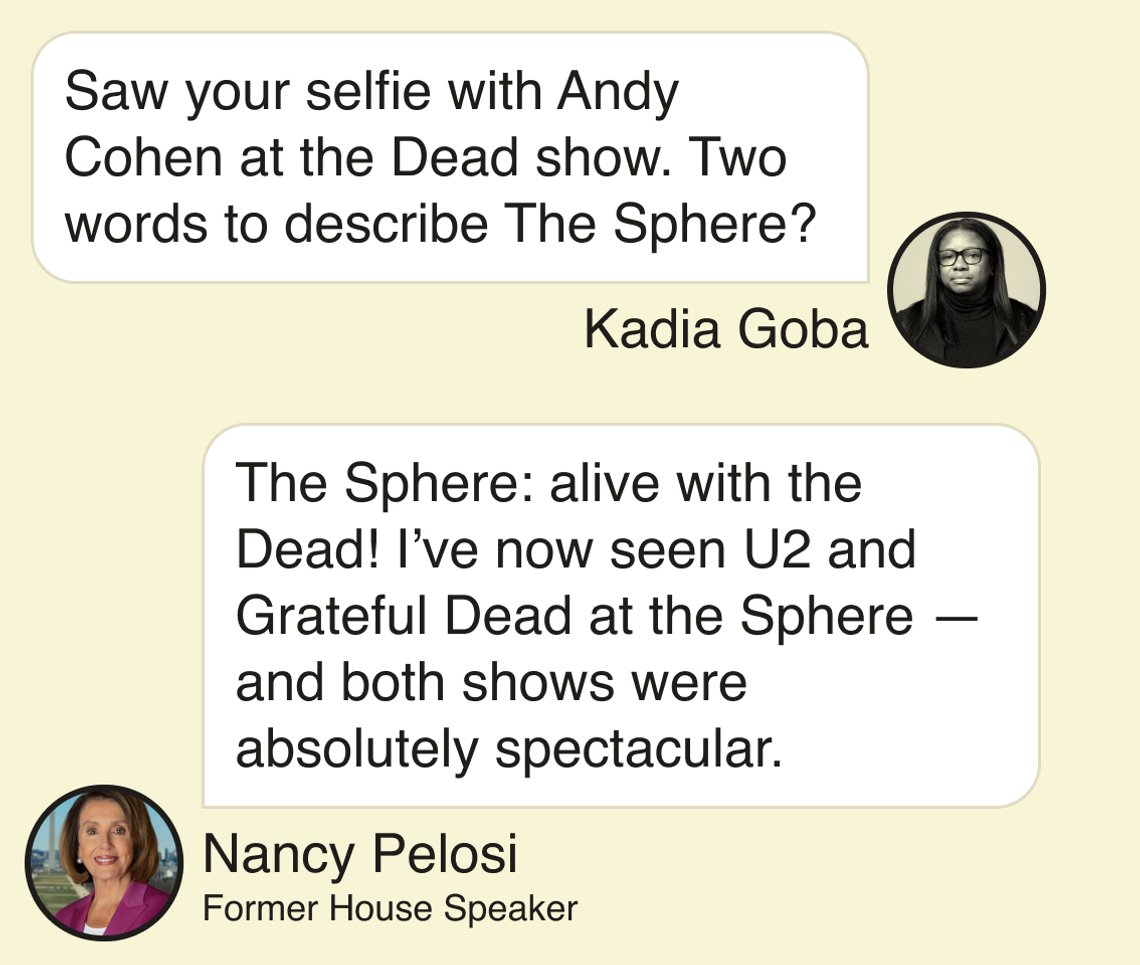 🟡 Today in Principals: China begins Taiwan drill DOJ targets Ticketmaster Kenya state visit Crypto’s big win Haley backs Trump (again) The other border vote The roots of ‘Trumpnesia’ semafor.com/newsletter/05/… + One Good Text with Deadhead Nancy Pelosi