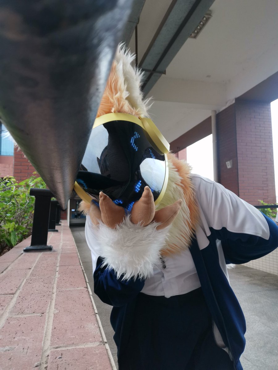 RhodesKavan's tweet photo. Today:
Toast in my school~
Actually it was the school flea market~(〜 ̄▽ ̄)〜
Reeeeeally happy!
#protogen #FURRY #fursu https://t.co/tAGrBEw1hF