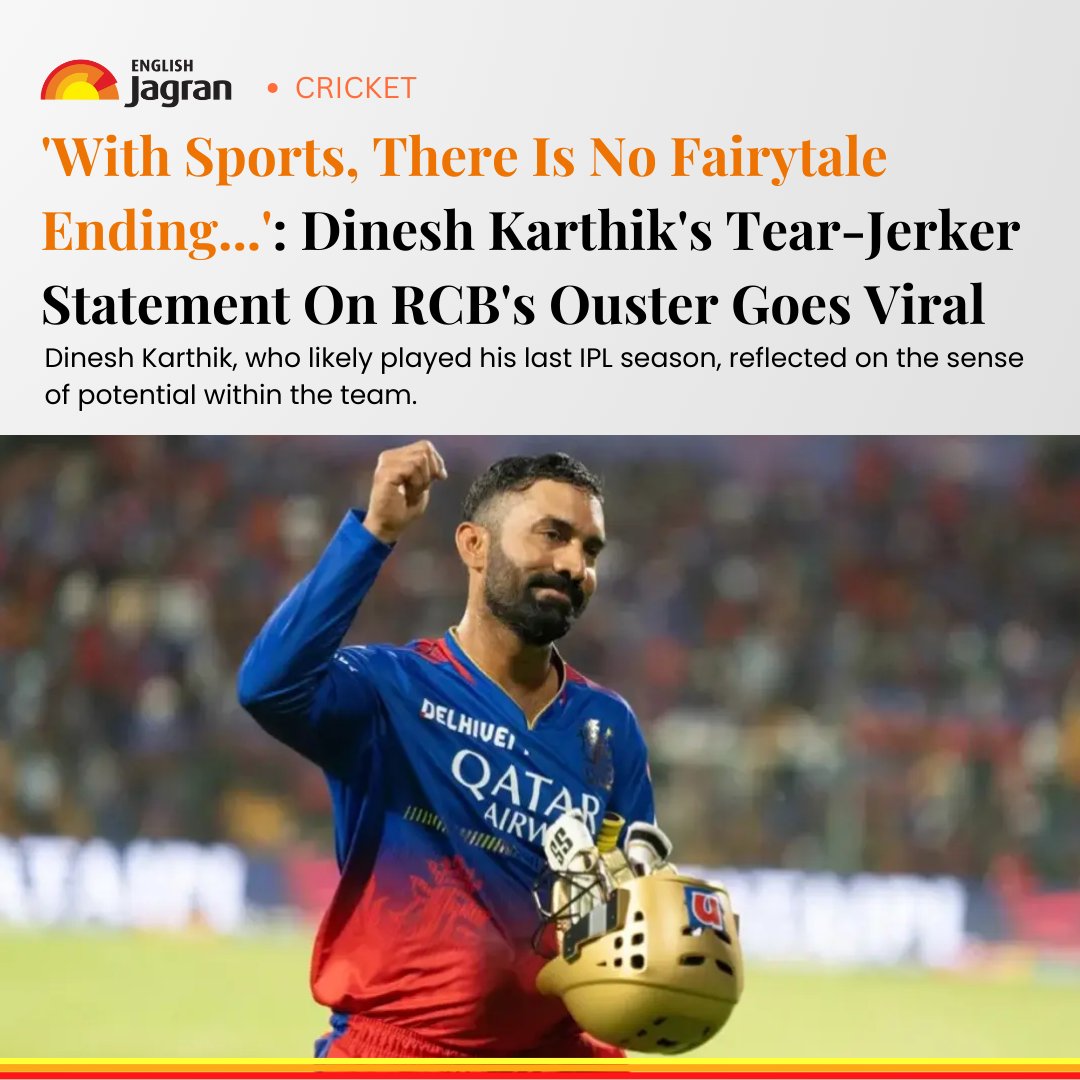 After losing to Rajasthan Royals (RR) in the Eliminator on Wednesday, RCB players Virat Kohli and wicketkeeper-batter Dinesh Karthik reflected on the ups and downs of what turned out to be an inspirational and unforgettable IPL season. Read More: tinyurl.com/25ma3kmv