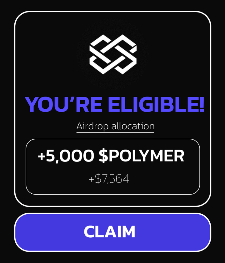 $POLYMER FREE AIRDROP is COINFIRMED!

Raised: 25M by Tier-1 Funds

Cost: FREE
Time: 4 min
Potential: $6k

Dive into step-by-step Polymer Video Guide 🧵 👇