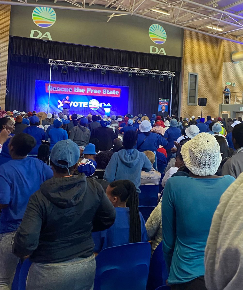 ✅ The DA Leader will lead a rally in the rural area of Qwa-Qwa where service delivery has totally collapsed under the ANC. More and more voters have joined the DA's mission to Rescue the Free State and #RescueSA.